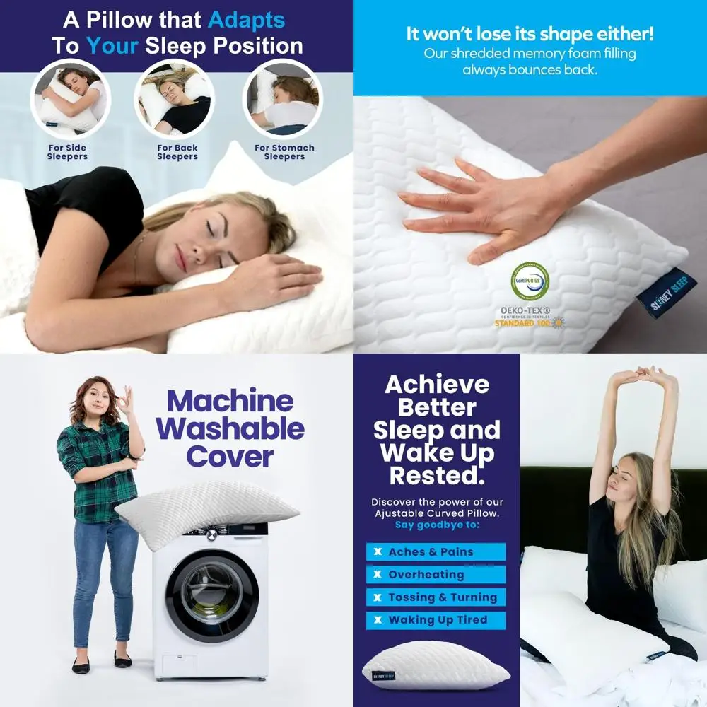 Изогнутая контурная подушка размера «queen-size» для сна по бокам и спине с поддержкой шеи и дополнительным наполнением (белая)
Изогнутая контурная подушка размера «queen-size» для сна по бокам и спине с поддержкой шеи и дополнительным наполнением (белая)