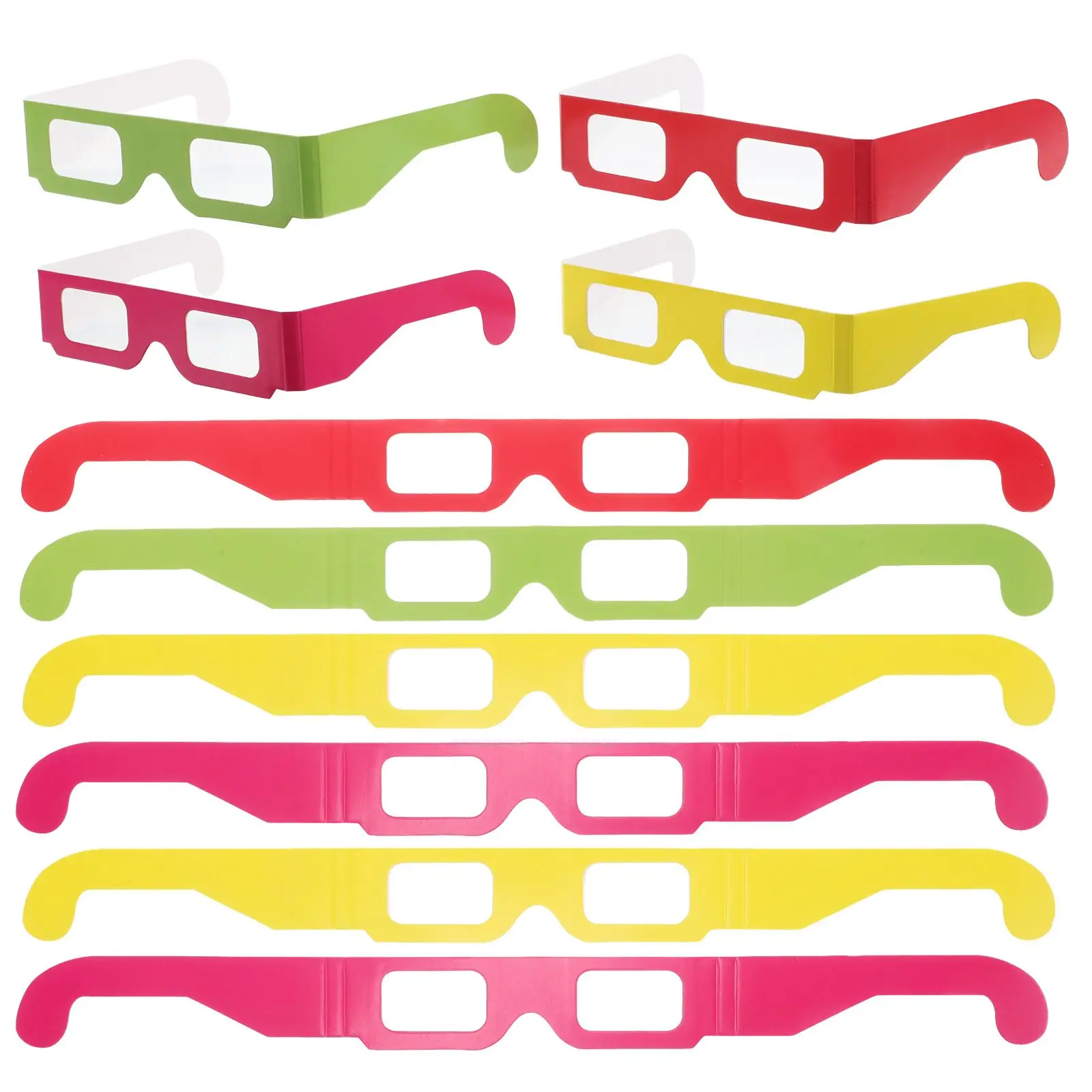 20 Pcs Diffraction Eyeglass Rainbow Diffraction Lenses Paper Foldable Rave Party Holiday Spectacle
20 Pcs Diffraction Eyeglass Rainbow Diffraction Lenses Paper Foldable Rave Party Holiday Spectacle