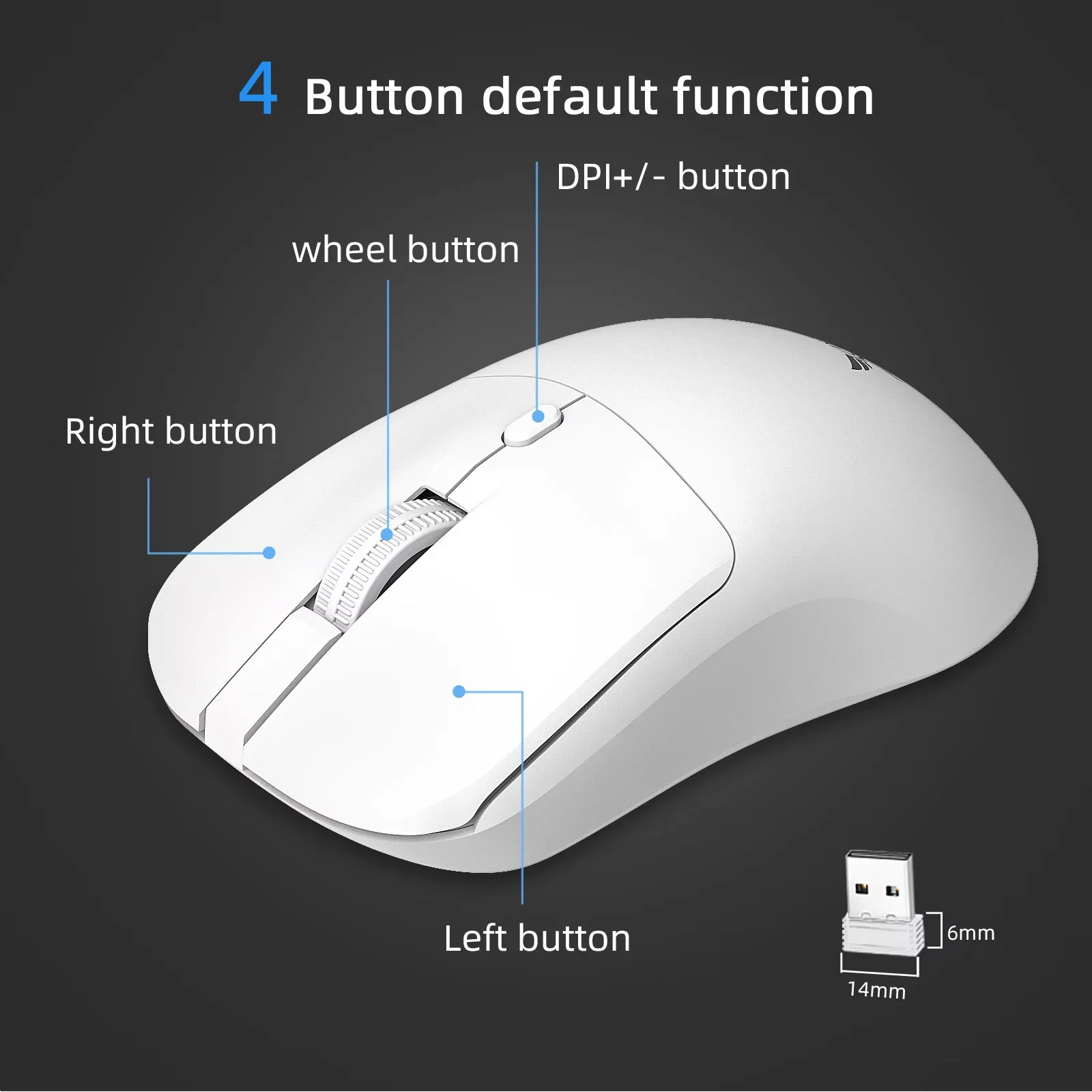 2.4G Wireless Mouse Ergonomic 1600DPI High-Precision Portable Office Gaming Mice For Laptops And desktop Computer peripherals
2.4G Wireless Mouse Ergonomic 1600DPI High-Precision Portable Office Gaming Mice For Laptops And desktop Computer peripherals