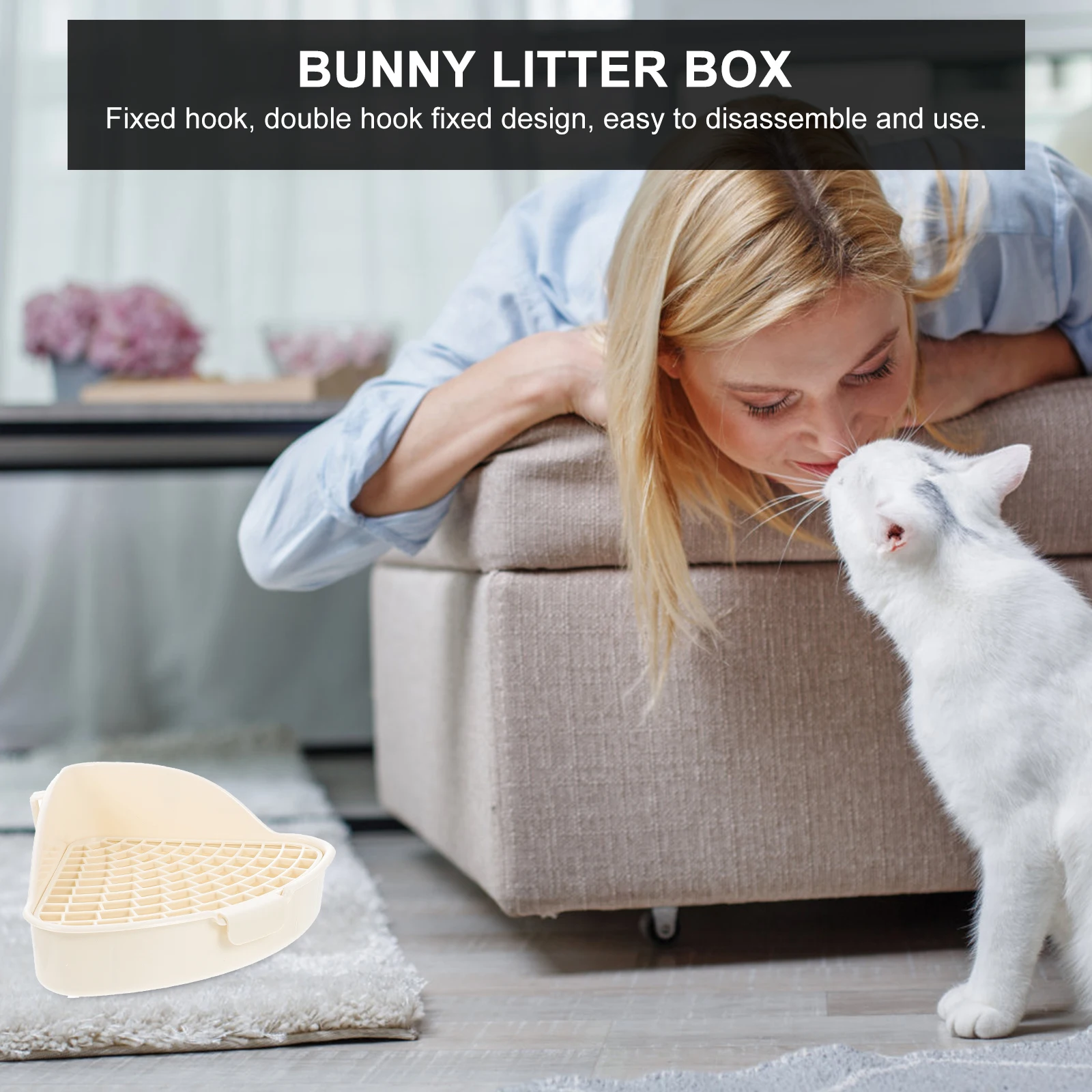 Plastic Pet Toilet Rabbit Litter Box Anti-Fall Bunny Potty Trainer Cage Hamster Toilet Bunny Cage Supply Small Animals Litter
Plastic Pet Toilet Rabbit Litter Box Anti-Fall Bunny Potty Trainer Cage Hamster Toilet Bunny Cage Supply Small Animals Litter