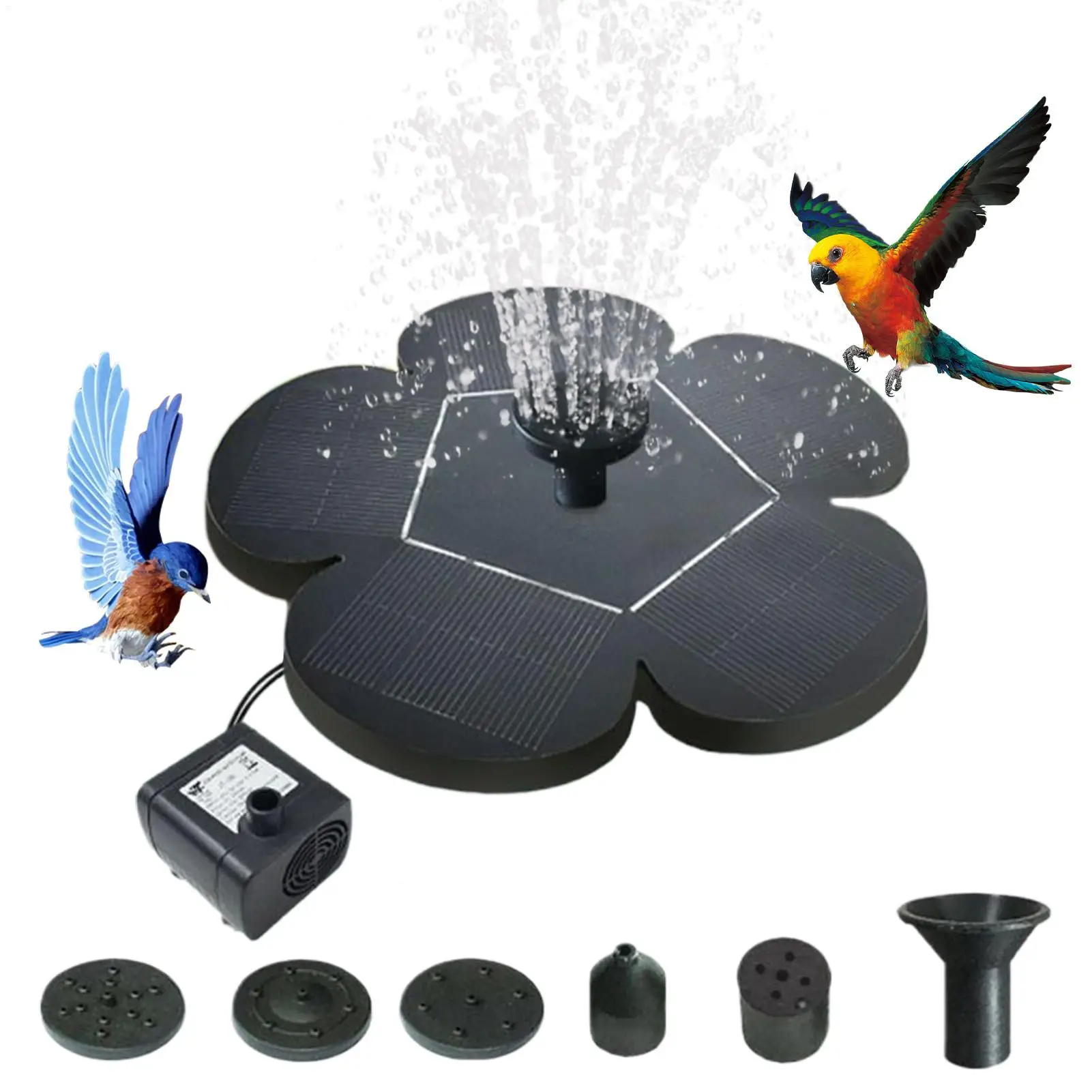 Solar Fountain For Bird Bath Flower-Shaped Standing Shower Birdbath Solar Powered Fountain Pump For Hummingbird Garden Outdoor
Solar Fountain For Bird Bath Flower-Shaped Standing Shower Birdbath Solar Powered Fountain Pump For Hummingbird Garden Outdoor
