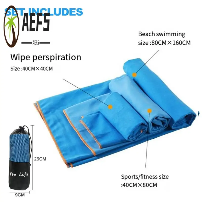 AEF5-3 Size Pack Of Portable Microfiber Travel Towels Bag Solid Color Double Sided Velvet Sports Towel
AEF5-3 Size Pack Of Portable Microfiber Travel Towels Bag Solid Color Double Sided Velvet Sports Towel