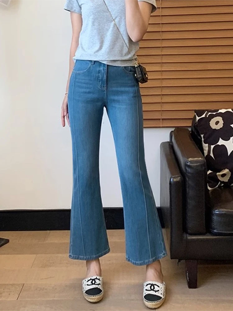 Джинсовые джинсы Bell Bot с высокой талией, женские эластичные брюки в американском стиле, большие размеры, утягивающие прямые широкие брюки
Джинсовые джинсы Bell Bot с высокой талией, женские эластичные брюки в американском стиле, большие размеры, утягивающие прямые широкие брюки