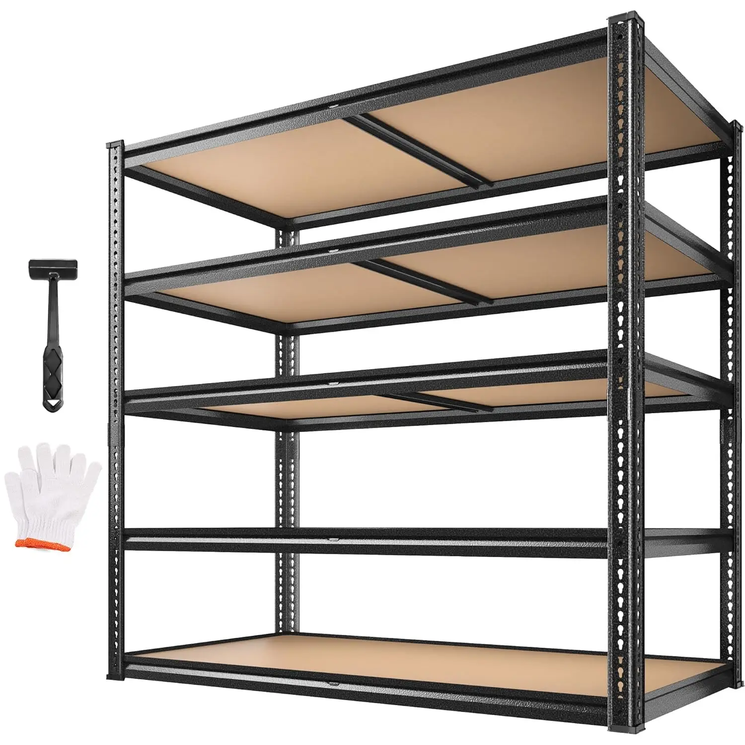 40" 5-Tier 2350LBS Heavy Duty Metal Storage Shelves Adjustable Garage Basement Warehouse 72.1"Hx40"Wx20"D, Custom
40" 5-Tier 2350LBS Heavy Duty Metal Storage Shelves Adjustable Garage Basement Warehouse 72.1"Hx40"Wx20"D, Custom