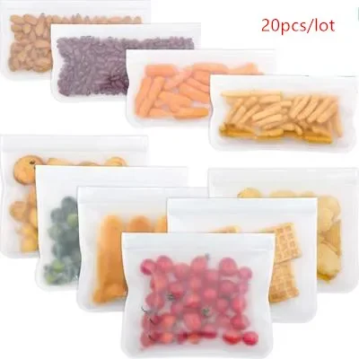 20 шт./лот, силиконовые контейнеры для хранения продуктов питания, герметичные контейнеры, многоразовые стоячие сумки на молнии, чашки, сумка для свежих продуктов, сумка для хранения продуктов
20 шт./лот, силиконовые контейнеры для хранения продуктов питания, герметичные контейнеры, многоразовые стоячие сумки на молнии, чашки, сумка для свежих продуктов, сумка для хранения продуктов