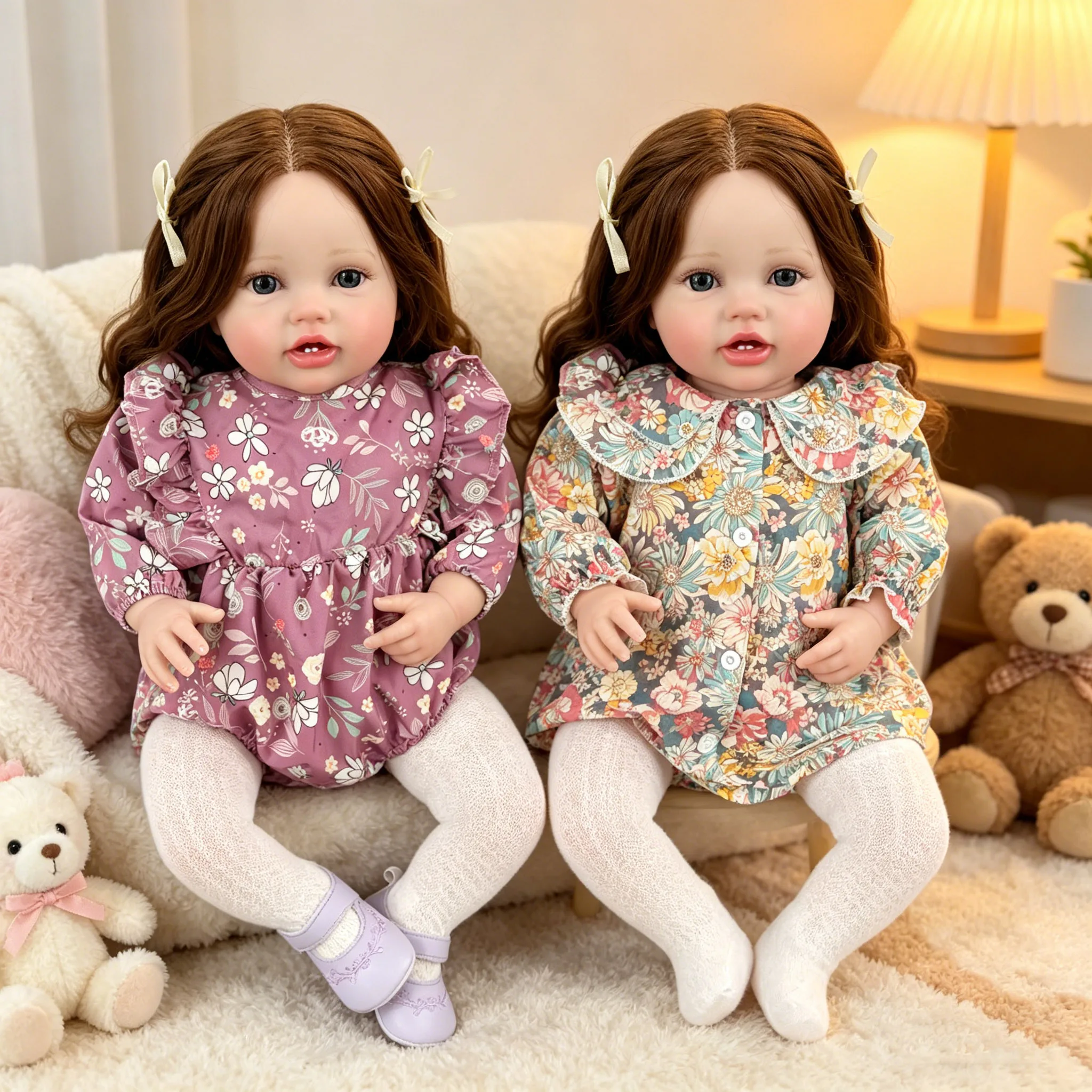 24inch Lottie Soft Cotton Body Lifelike Reborn Toddler Doll Multiple Layers Painting 3D Skin Visible Veins With Hand Root Hair
24inch Lottie Soft Cotton Body Lifelike Reborn Toddler Doll Multiple Layers Painting 3D Skin Visible Veins With Hand Root Hair