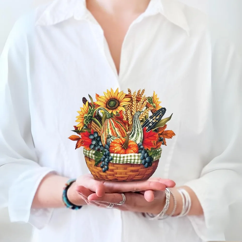 Freshcut Paper Pop Up Cards, Mini Golden Harvest, 6 Inch Mini Sized Forever Flower Bouquet 3D Popup Greeting Card, Birthday Card
Freshcut Paper Pop Up Cards, Mini Golden Harvest, 6 Inch Mini Sized Forever Flower Bouquet 3D Popup Greeting Card, Birthday Card