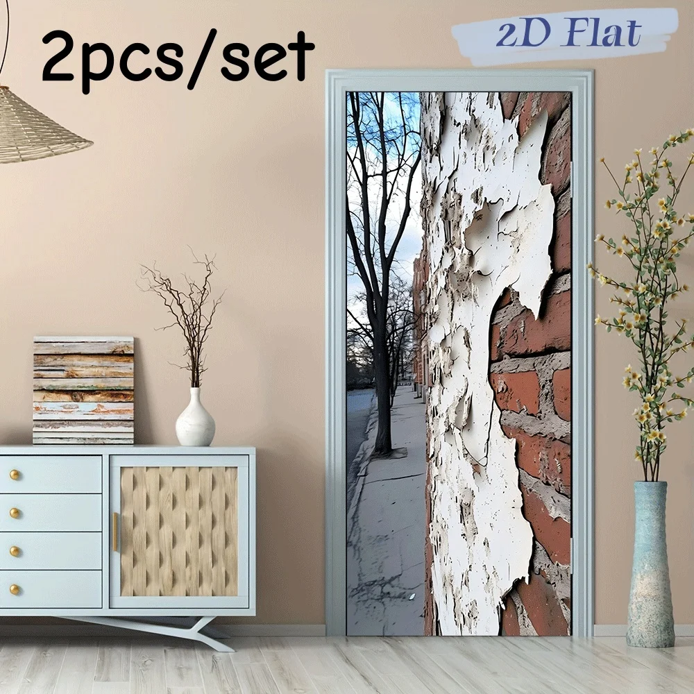 2pcs Retro Brick Wall Crack Wall Stickers 3D Simulation Peeling Effect Decorative Stickers Living Room Entrance Background Wall
2pcs Retro Brick Wall Crack Wall Stickers 3D Simulation Peeling Effect Decorative Stickers Living Room Entrance Background Wall