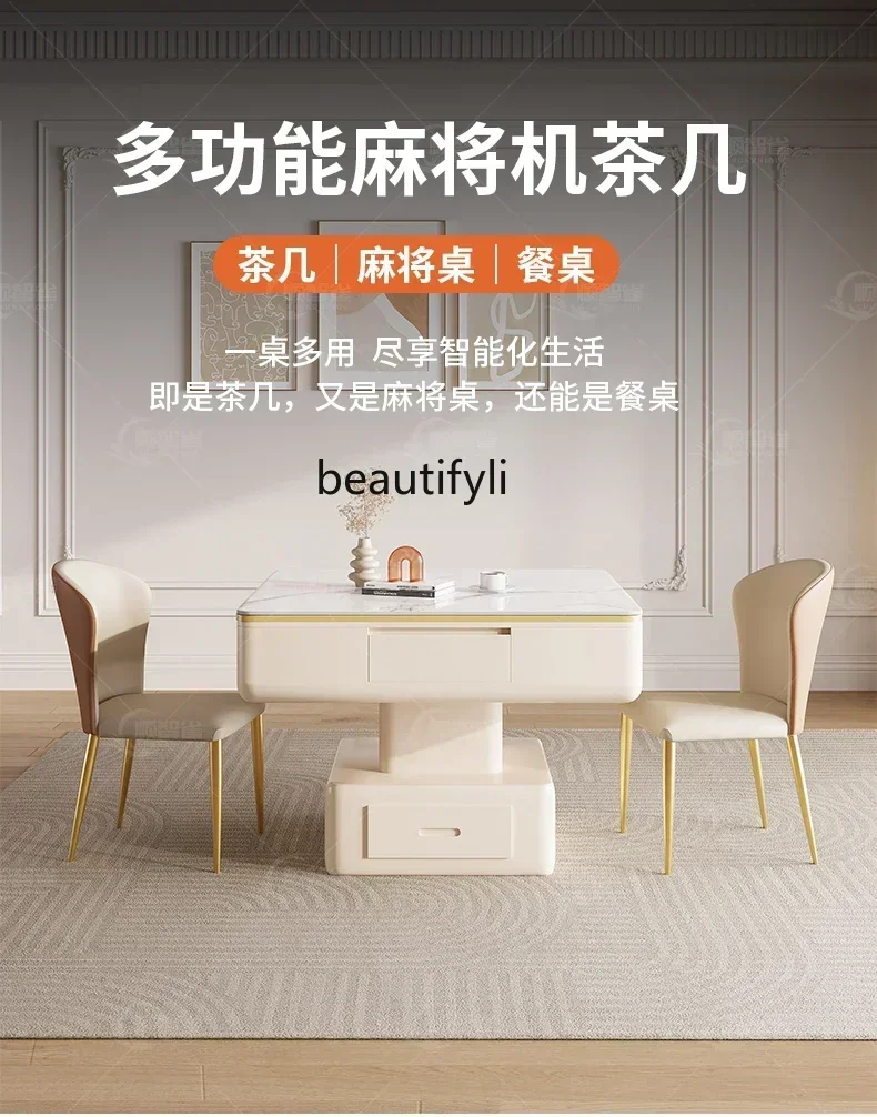 SS 7304new style Rock slab cream wind lift coffee table mahjong machine automatic mahjong table dual-purpose
SS 7304new style Rock slab cream wind lift coffee table mahjong machine automatic mahjong table dual-purpose