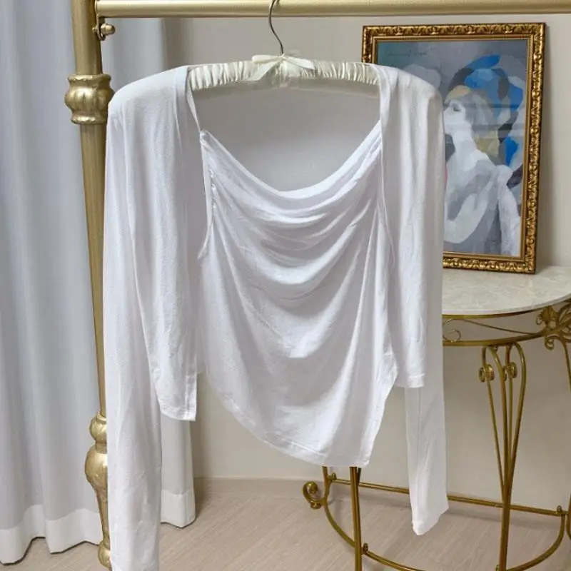 51STUDIO MJ196 Gentle Elegant Sexy Women's Sweater Set Strapless Open Cardigan Casual Fashion Spring Collection
51STUDIO MJ196 Gentle Elegant Sexy Women's Sweater Set Strapless Open Cardigan Casual Fashion Spring Collection