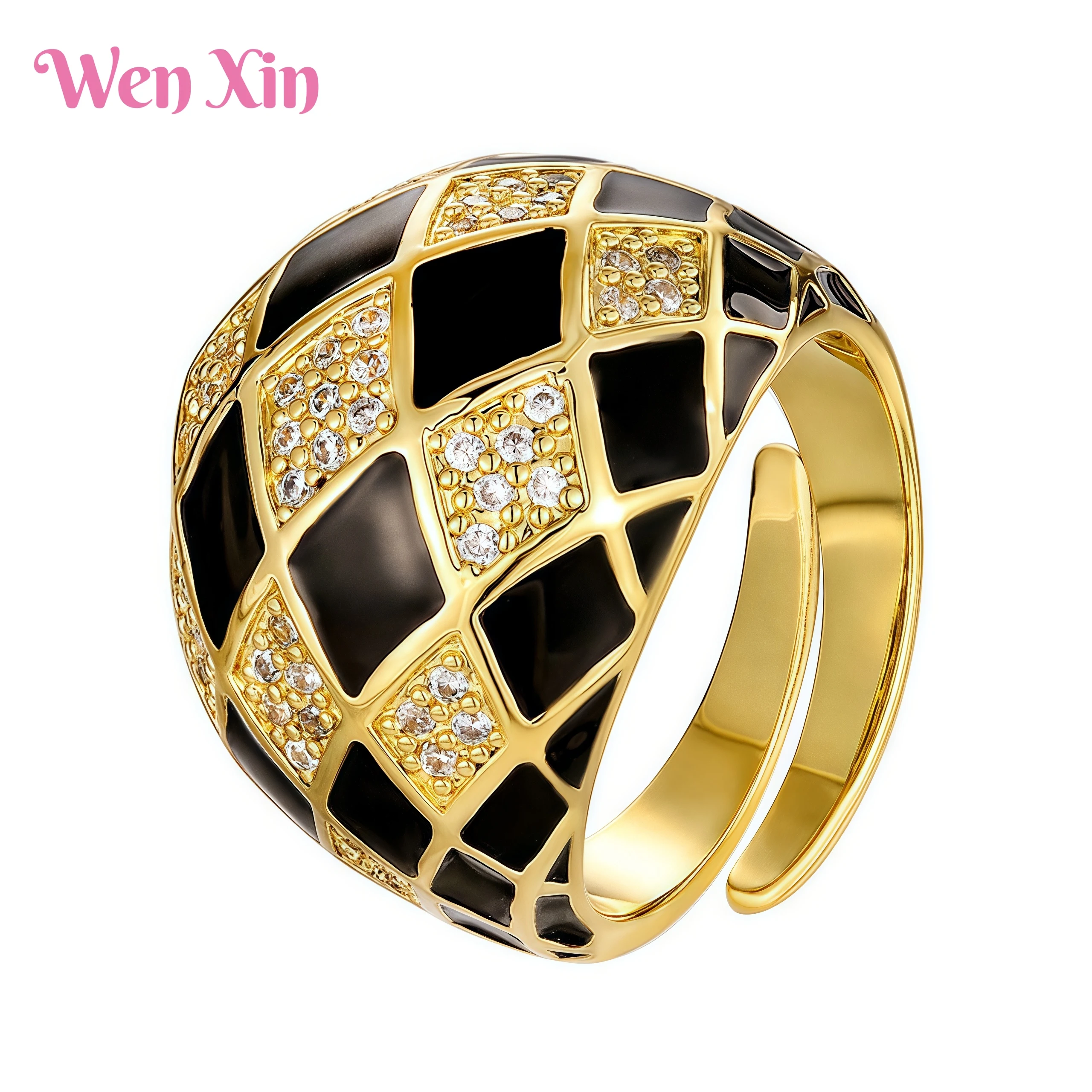 WENXIN Brand Newest New Top Grade Quality Jewelry Certificate Openin Ring For Women Retro Gold Gold Plated Opening Ring Jewelry
WENXIN Brand Newest New Top Grade Quality Jewelry Certificate Openin Ring For Women Retro Gold Gold Plated Opening Ring Jewelry