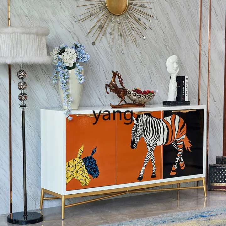 LTT light luxury painted zebra dining side cabinet original living room storage side cabinet
LTT light luxury painted zebra dining side cabinet original living room storage side cabinet