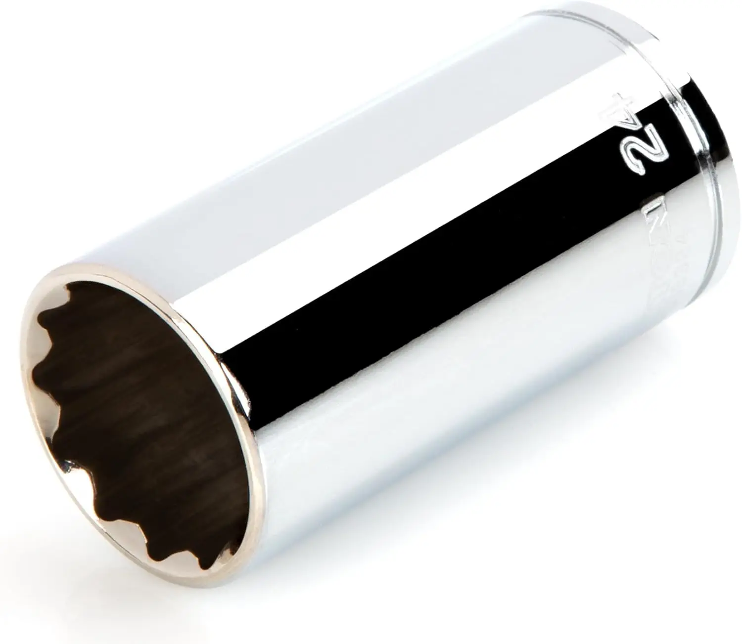 3/8 Inch Drive x 24 mm Deep 12-Point Socket, Chrome Vanadium Steel
3/8 Inch Drive x 24 mm Deep 12-Point Socket, Chrome Vanadium Steel