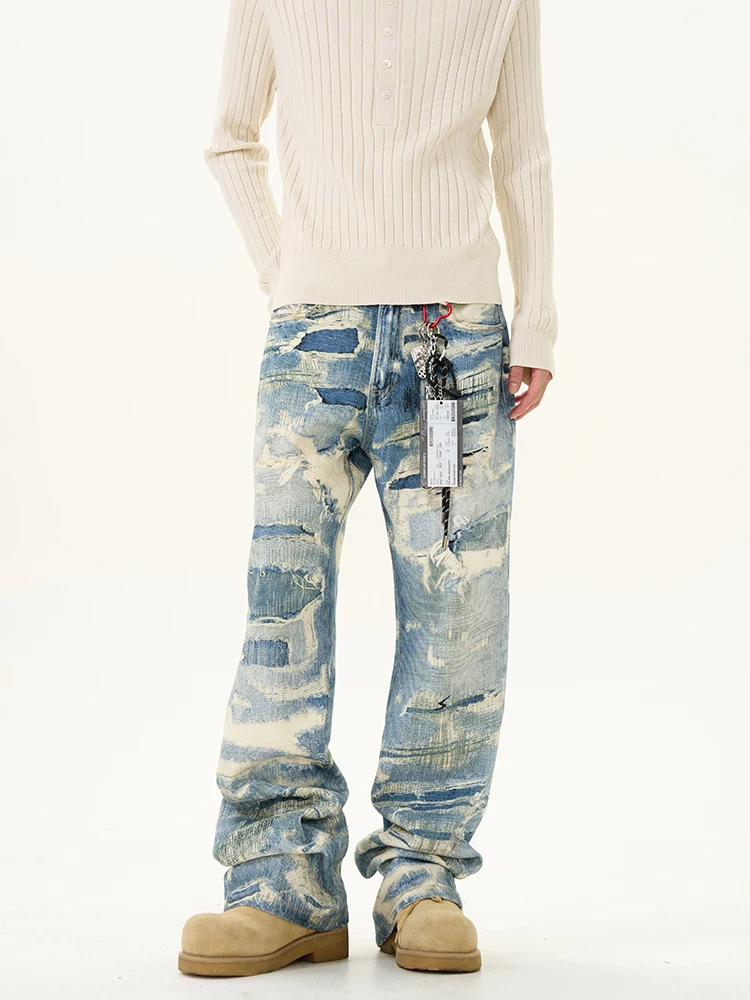 Tailor's Shop American Retro Digital Direct Spray Hole Denim Jeans Men's Design Cool High Street Pants Trendy
Tailor's Shop American Retro Digital Direct Spray Hole Denim Jeans Men's Design Cool High Street Pants Trendy