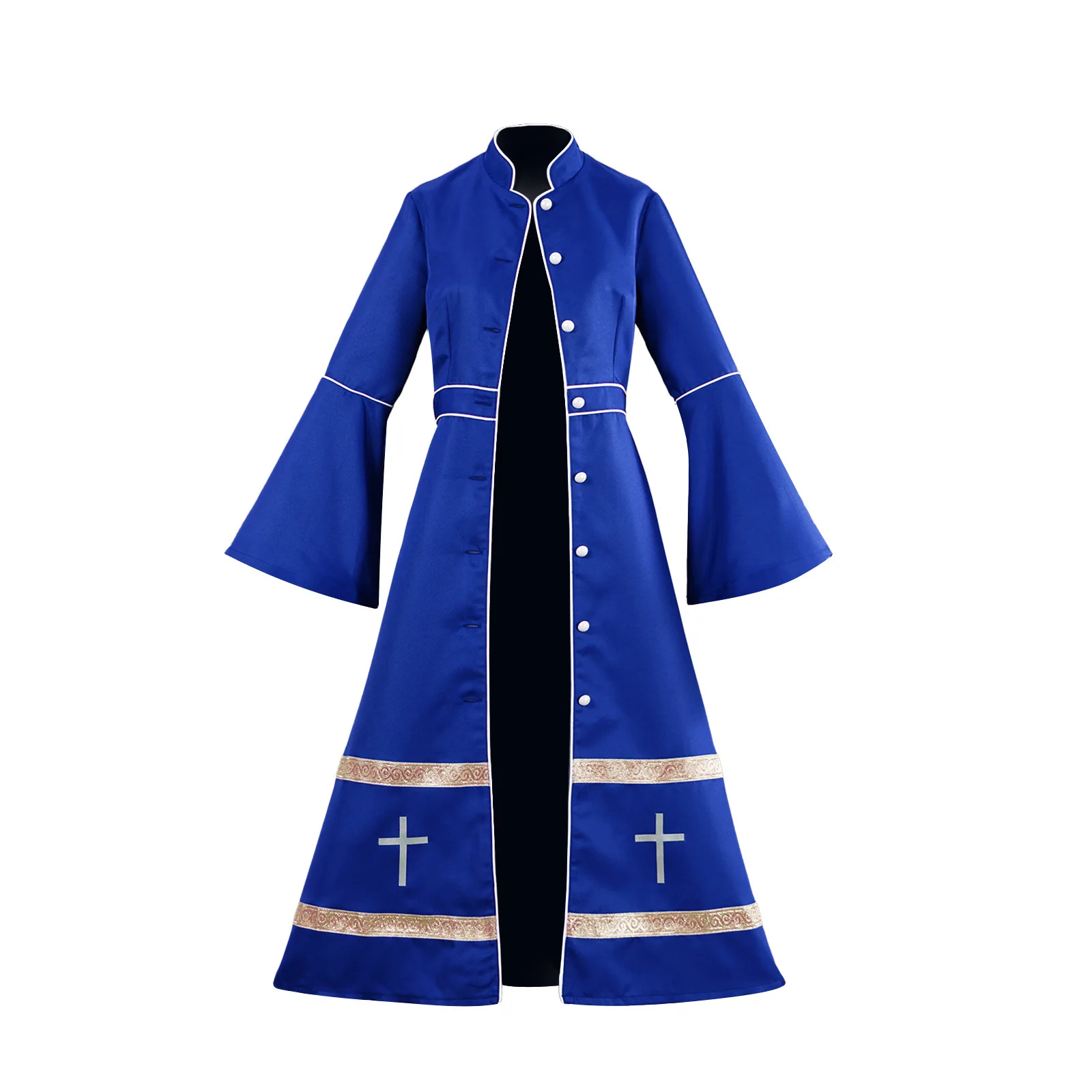 Womens Clergy Minister Cosplay Pulpit Liturgical Vestments Church Pastor Robes Choir Cosplay Costume Buttons Cassock Robes
Womens Clergy Minister Cosplay Pulpit Liturgical Vestments Church Pastor Robes Choir Cosplay Costume Buttons Cassock Robes
