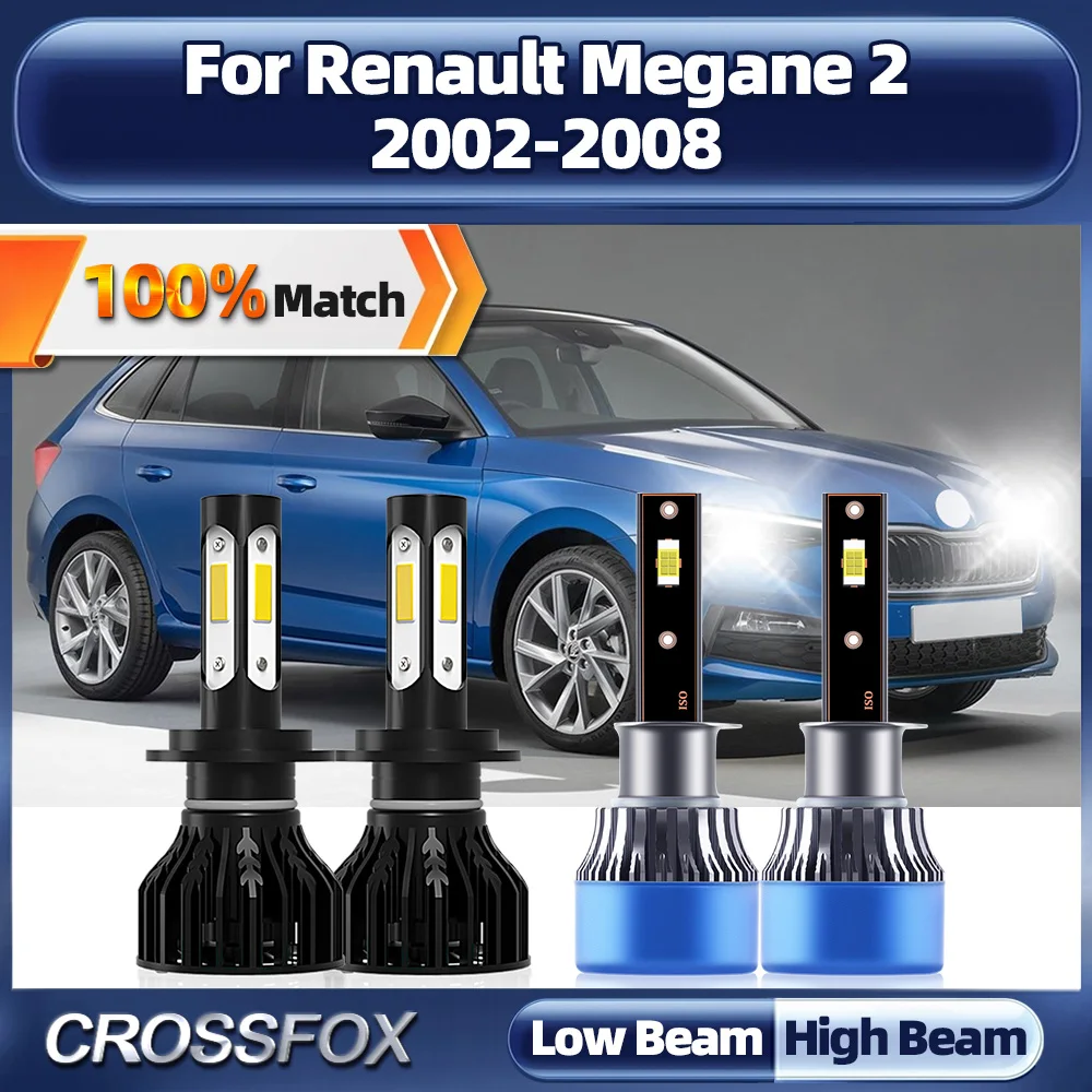 40000LM LED Car Headlight Bulbs 6000K White Turbo Auto Lamps 12V 24V For Renault Megane 2 2002 2003 2004 2005 2006 2007 2008
40000LM LED Car Headlight Bulbs 6000K White Turbo Auto Lamps 12V 24V For Renault Megane 2 2002 2003 2004 2005 2006 2007 2008