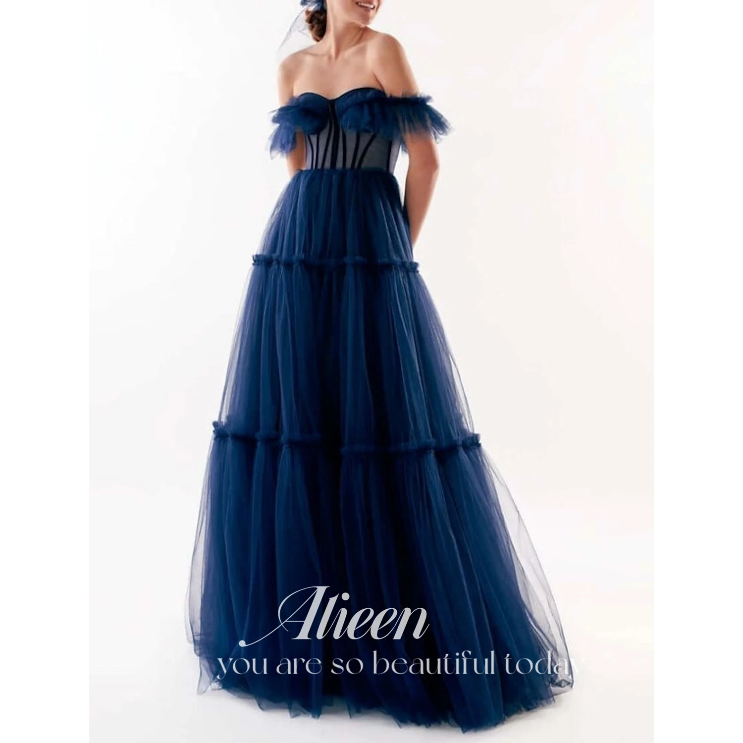 Aileen Bridesmaid Long Dresses for Wedding Party Dresses and Events Line A Navy Blue Ball Gowns Graduate Mesh Strapless Evening
Aileen Bridesmaid Long Dresses for Wedding Party Dresses and Events Line A Navy Blue Ball Gowns Graduate Mesh Strapless Evening