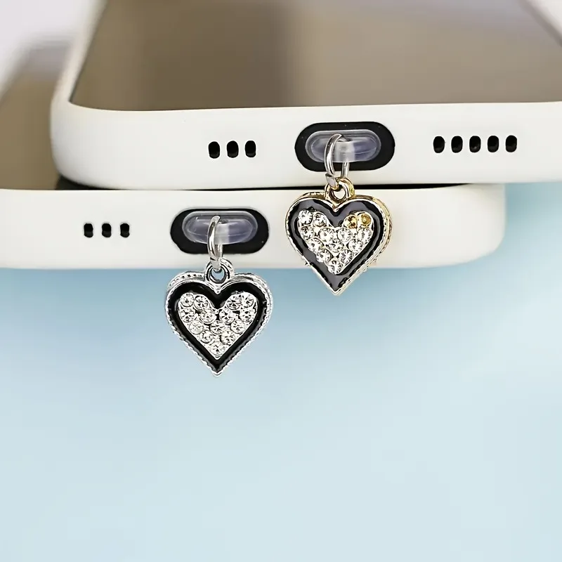 Cute 3D Diamond Love Heart Phone Dust plug Accessories Decoration Hanging Pendant for iPhone for Samsung Type-C Charging Port
Cute 3D Diamond Love Heart Phone Dust plug Accessories Decoration Hanging Pendant for iPhone for Samsung Type-C Charging Port