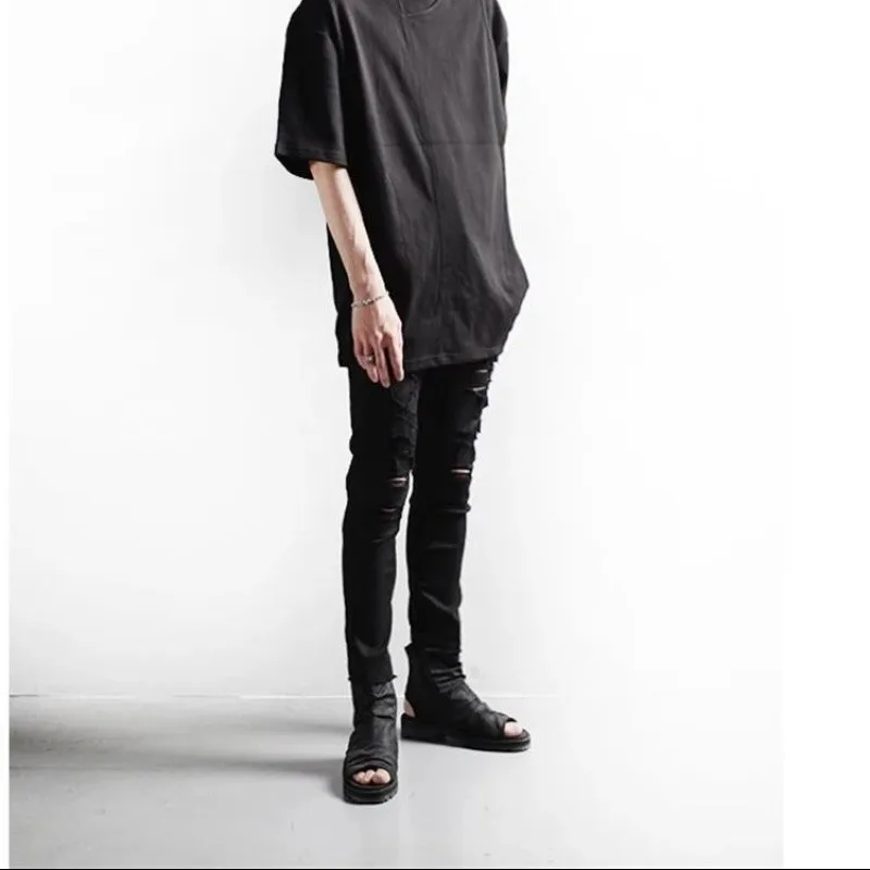 Spring Men's Jeans Pants New Trend Hip Hop Slim Denim Trousers Hip Hop Broken Holes Leggings Pants Male Plus Size Sportswear
Spring Men's Jeans Pants New Trend Hip Hop Slim Denim Trousers Hip Hop Broken Holes Leggings Pants Male Plus Size Sportswear