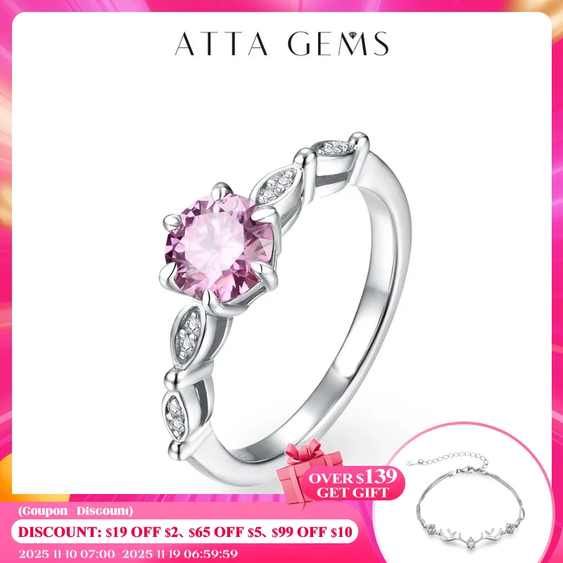 ATTAGEMS D Color Luxurly Moissanite Colored Diamond Ring Solid 925 Sterling Silver Rings for Women Man Engagement Wedding Gift
ATTAGEMS D Color Luxurly Moissanite Colored Diamond Ring Solid 925 Sterling Silver Rings for Women Man Engagement Wedding Gift