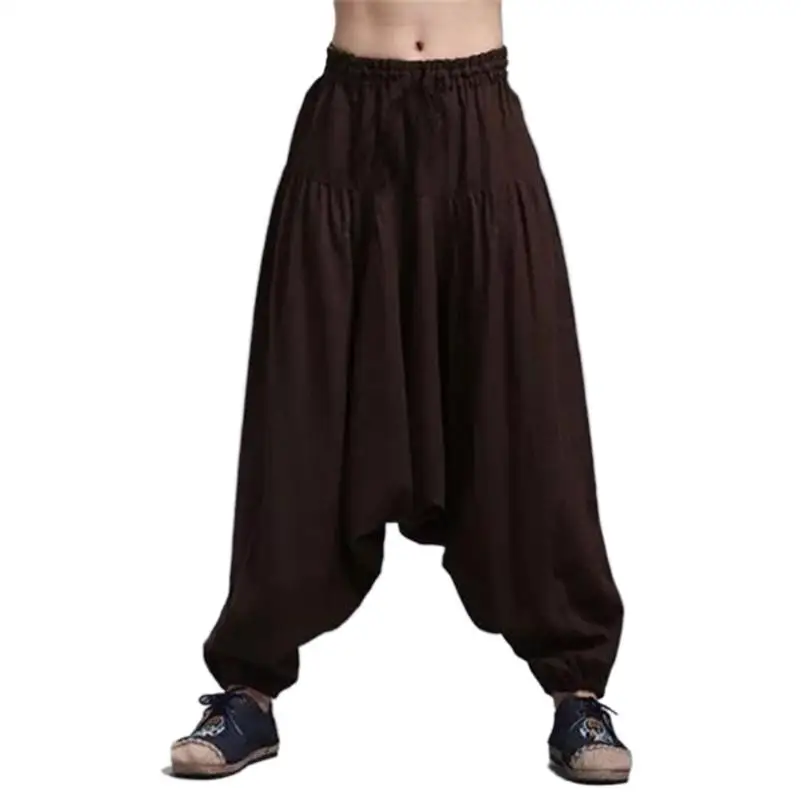 Summer Men Boho Harem Pants Loose Plus Size Cotton Cross-Pants Solid Streetwear Hip Hop Dance Trousers M-5XL 14 color sweatpants
Summer Men Boho Harem Pants Loose Plus Size Cotton Cross-Pants Solid Streetwear Hip Hop Dance Trousers M-5XL 14 color sweatpants