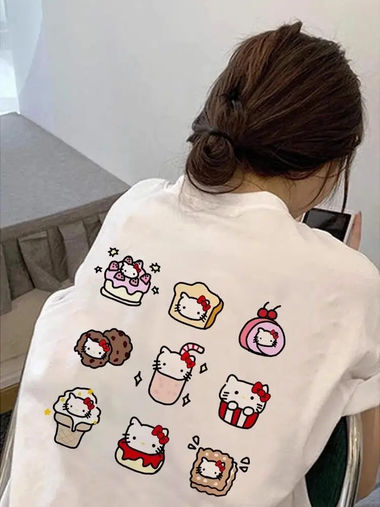 Летняя футболка оверсайз Hello Kitty 2026 года, высокое качество, 100% хлопок, с принтом-коллажем десертов на спине, унисекс, ретро, повседневная, в стиле Y2K
Летняя футболка оверсайз Hello Kitty 2026 года, высокое качество, 100% хлопок, с принтом-коллажем десертов на спине, унисекс, ретро, повседневная, в стиле Y2K