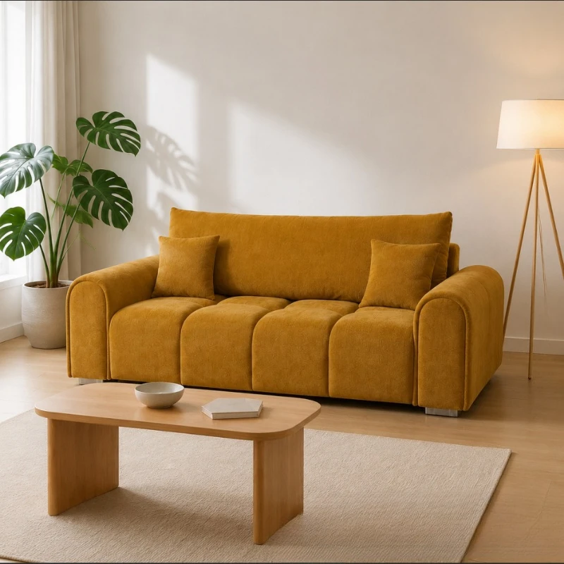 Straight row double sofa living room three-person small apartment fabric sofa
Straight row double sofa living room three-person small apartment fabric sofa