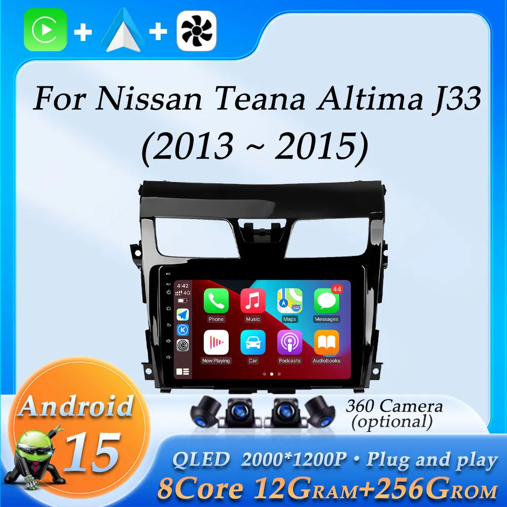 QLED Android 15 for Nissan Teana Altima J33 2013 2014 2015 Wireless CarPlay Car Radio Multimedia Video Player GPS Navigation BT
QLED Android 15 for Nissan Teana Altima J33 2013 2014 2015 Wireless CarPlay Car Radio Multimedia Video Player GPS Navigation BT