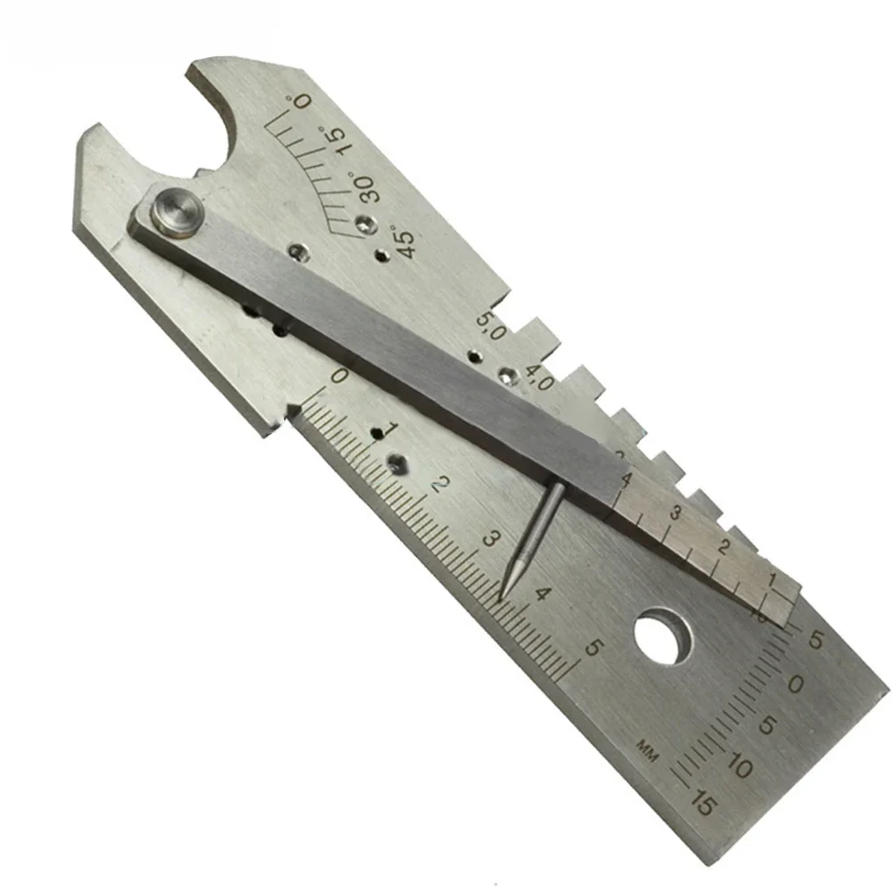 Angle Gauge As Pictured Multi-purpose Weld Gauge Accuracy 0.1MM Clear Reading Depth Measurement 0-15mm Engraved Scale
Angle Gauge As Pictured Multi-purpose Weld Gauge Accuracy 0.1MM Clear Reading Depth Measurement 0-15mm Engraved Scale