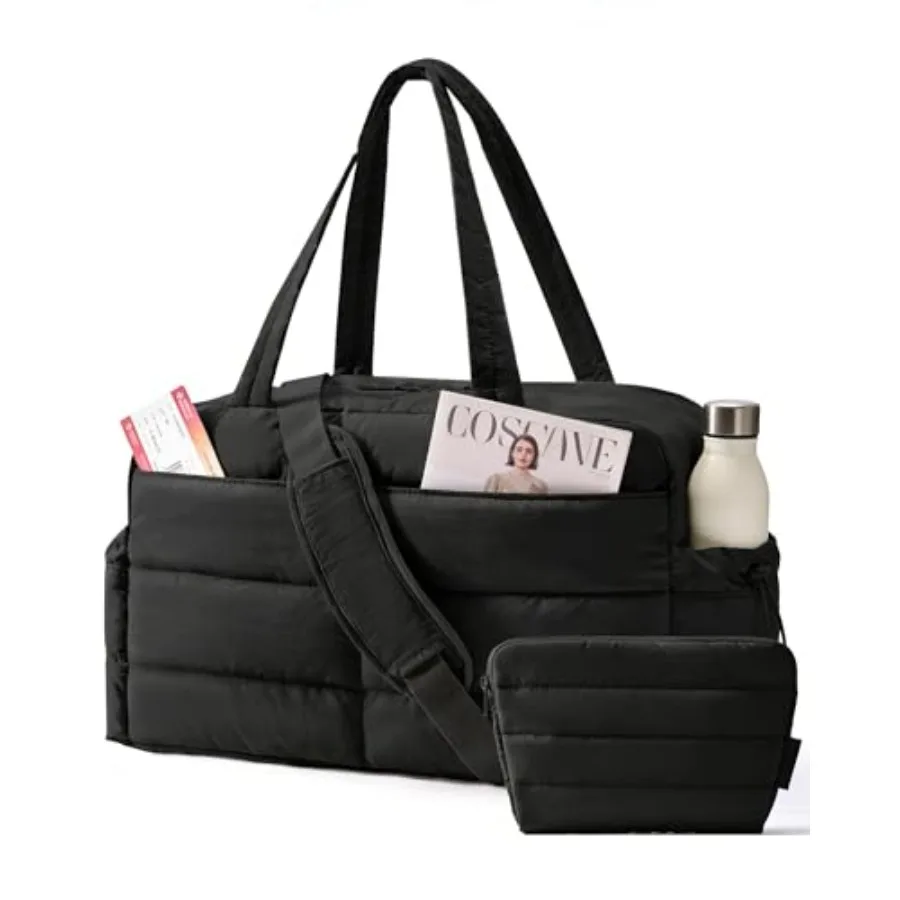 Gym Bag for Women Lightweight Puffer Duffle Bag 2-PC Travel Bag 31L Weekender Overnight Bag Quilted Carry On Tote Bag Diaper Ho
Gym Bag for Women Lightweight Puffer Duffle Bag 2-PC Travel Bag 31L Weekender Overnight Bag Quilted Carry On Tote Bag Diaper Ho