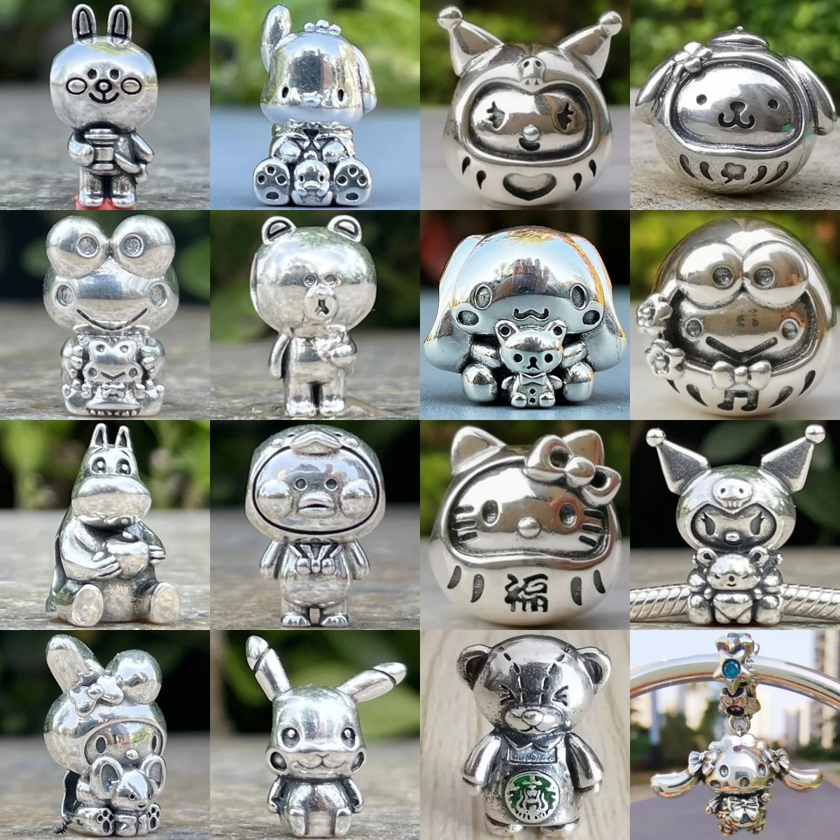 925 Sterling Silver Cartoon Animal Beads Pochacco Pompompurin Kuromi Cinnamoroll for Women, Fit DIY Jewelry Gift for Girls
925 Sterling Silver Cartoon Animal Beads Pochacco Pompompurin Kuromi Cinnamoroll for Women, Fit DIY Jewelry Gift for Girls
