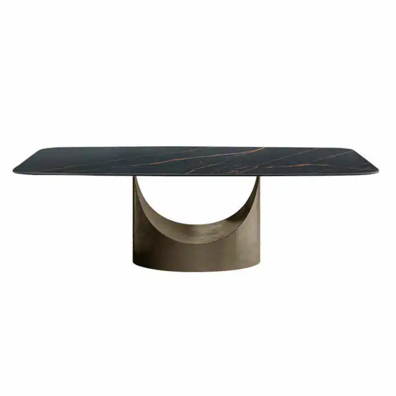ⅹ- Minimalist Rock Slab Dining Table and Chair Set Modern Light Luxury Stainless Steel Sintered Stone Top&
ⅹ- Minimalist Rock Slab Dining Table and Chair Set Modern Light Luxury Stainless Steel Sintered Stone Top&