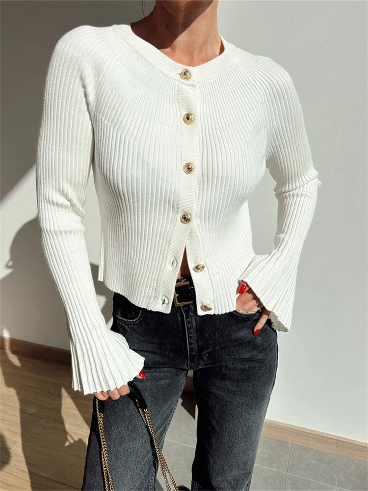 Tossy White Knitwear Ribbed Sweater Cardigan For Women Long Sleeve Loose Patchwork Solid Outwear Clothes Female Knit Cardigan
Tossy White Knitwear Ribbed Sweater Cardigan For Women Long Sleeve Loose Patchwork Solid Outwear Clothes Female Knit Cardigan