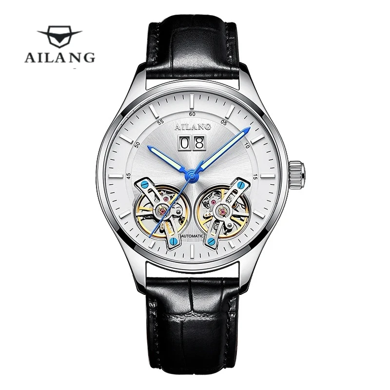 AILANG 8825 Authentic Men's Automatic Mechanical Watch Hollow Tourbillon Waterproof Calendar Luxury Brand Wristwatch Watch Men
AILANG 8825 Authentic Men's Automatic Mechanical Watch Hollow Tourbillon Waterproof Calendar Luxury Brand Wristwatch Watch Men