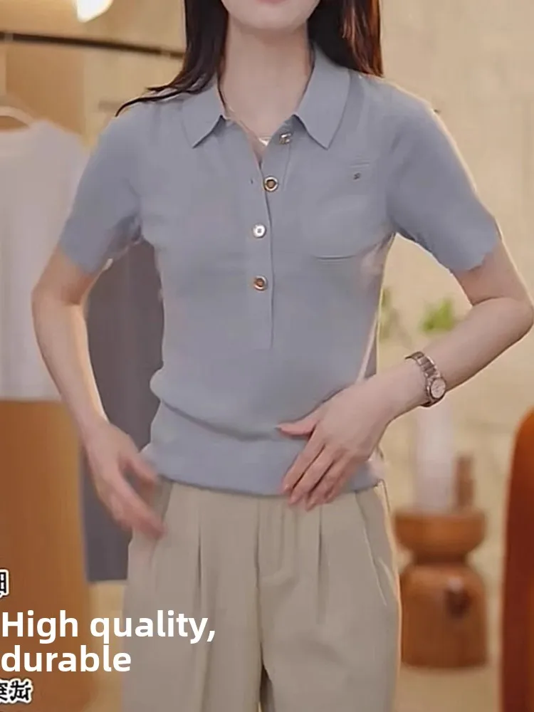 Трикотажная летняя повседневная футболка Pure Color Ne Ice Silk Slim Fit Base irt ort Sve, женский топ, удобный дышащий
Трикотажная летняя повседневная футболка Pure Color Ne Ice Silk Slim Fit Base irt ort Sve, женский топ, удобный дышащий