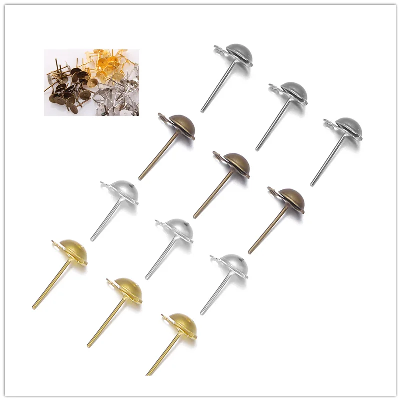 50-200pcs Multi-style 4/6/8/10mm Alloy Stud Earrings Ear Pin Earrings for Women DIY Jewelry Making Charms Earrings Accessories
50-200pcs Multi-style 4/6/8/10mm Alloy Stud Earrings Ear Pin Earrings for Women DIY Jewelry Making Charms Earrings Accessories