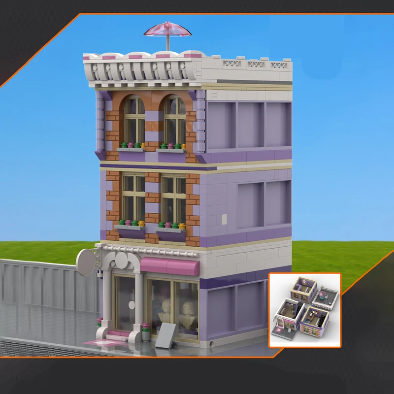 952 шт. MOC Art Studio и магазин, модульная архитектура, модель строительного блока, креативная детская кирпичная игрушка, подарок на день рождения
952 шт. MOC Art Studio и магазин, модульная архитектура, модель строительного блока, креативная детская кирпичная игрушка, подарок на день рождения