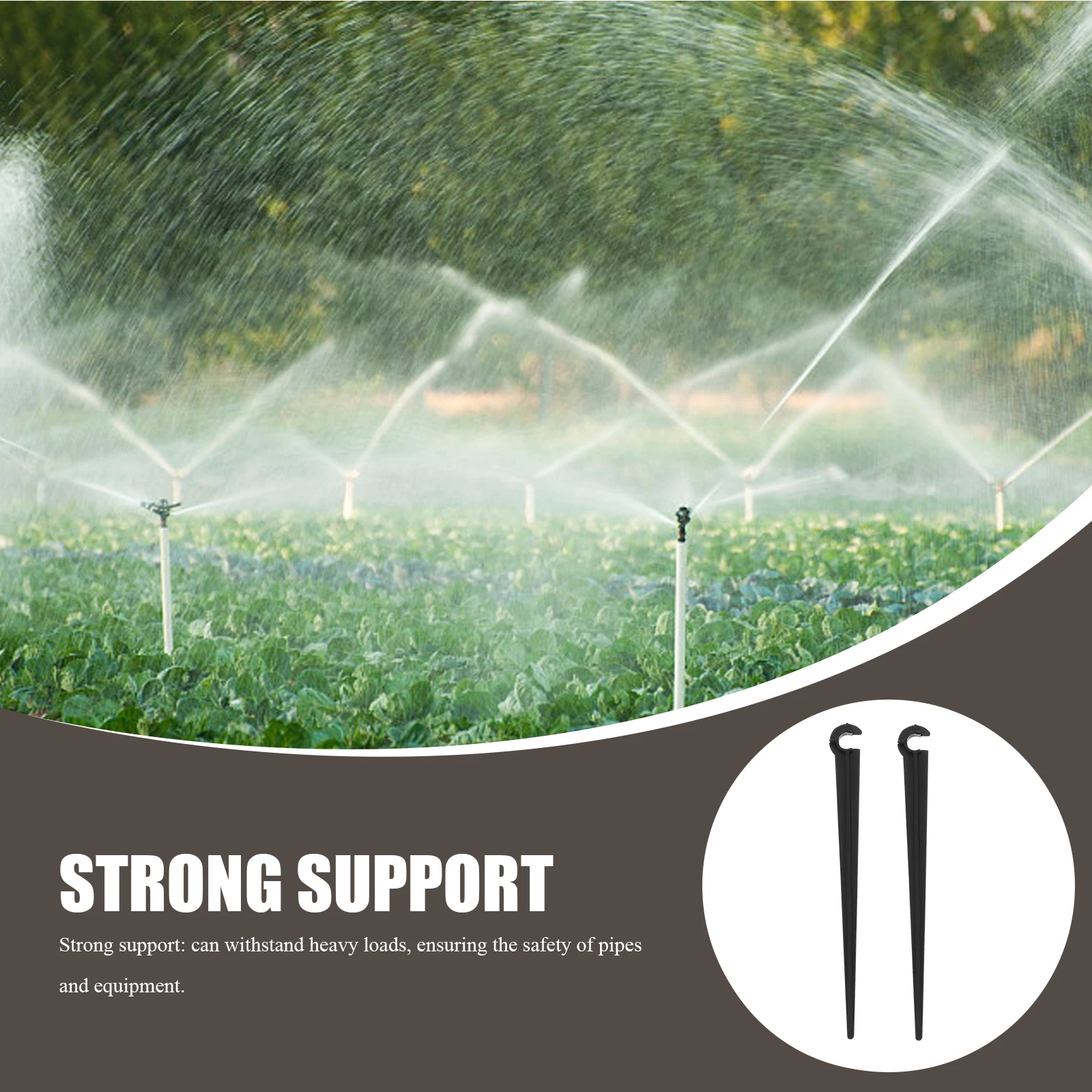 50pcs Irrigation Fixed Bracket Drip Support Rod Ground Insert Pole Stable Watering Gardening Tool Hose Fitting Black
50pcs Irrigation Fixed Bracket Drip Support Rod Ground Insert Pole Stable Watering Gardening Tool Hose Fitting Black
