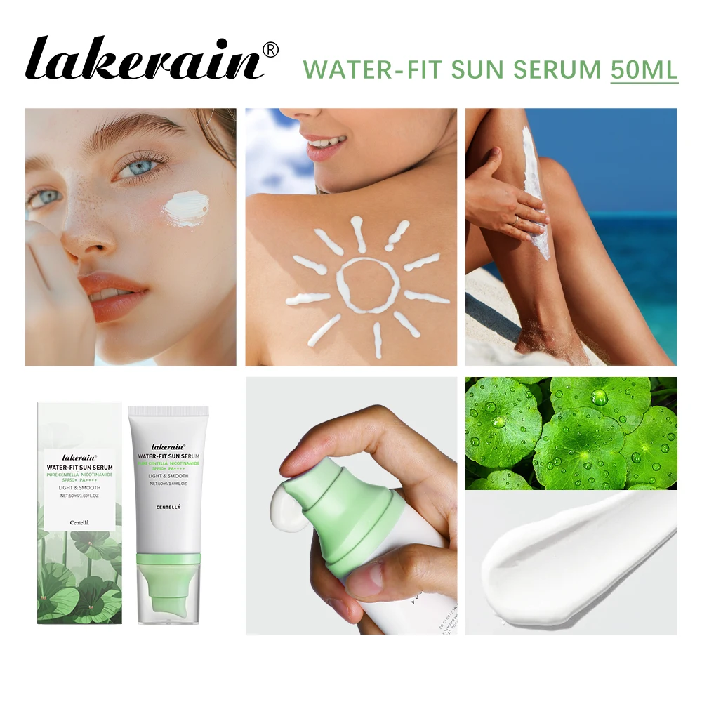 Lakerain 50ML Centella Sunscreen Cream Long Lasting Moisturizing Soothing Skin Sensitive Protective Cream SPF50 Sunscreen
Lakerain 50ML Centella Sunscreen Cream Long Lasting Moisturizing Soothing Skin Sensitive Protective Cream SPF50 Sunscreen