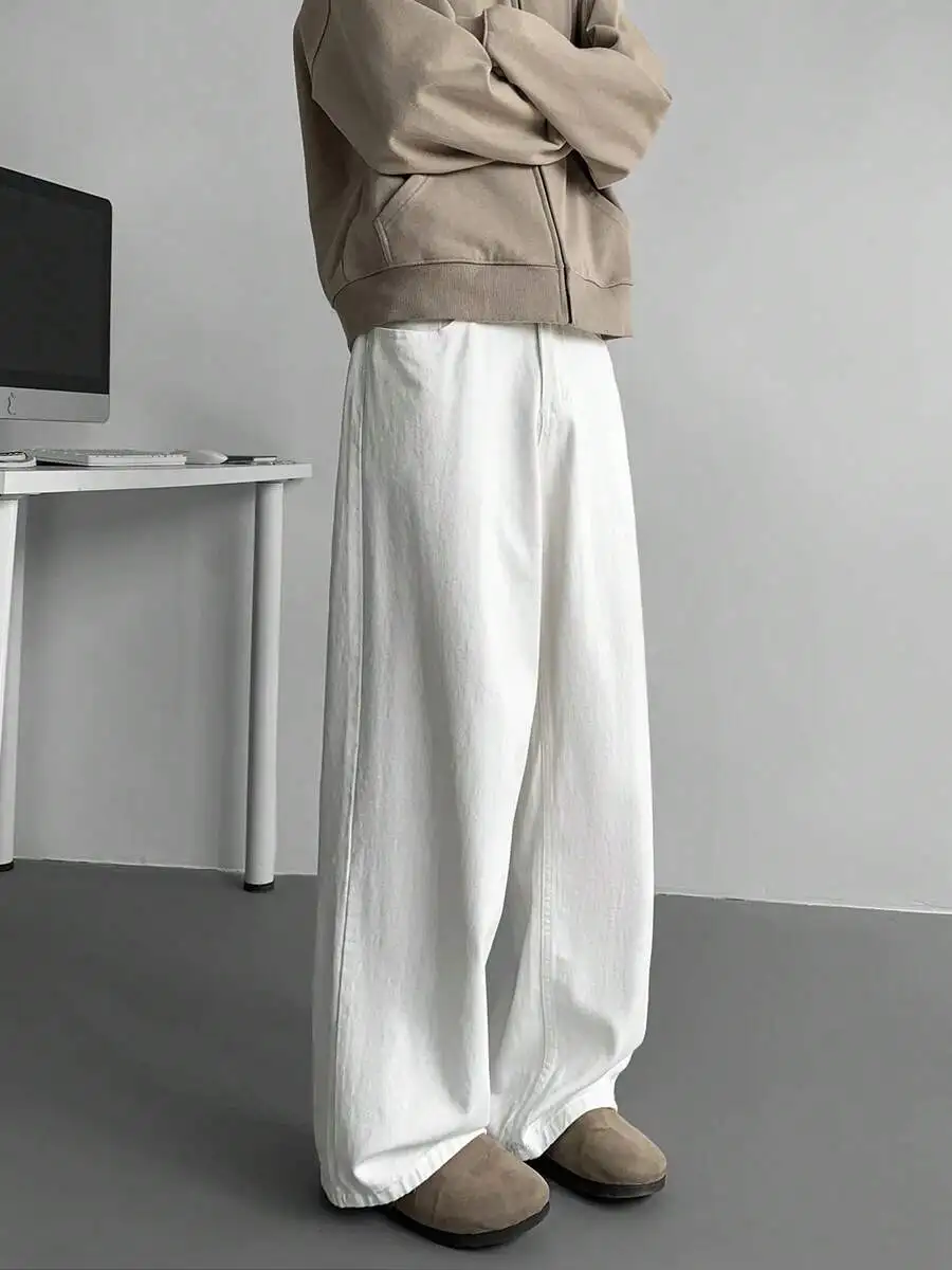 White Straight Leg Jeans For Men Casual Summer Spring Travel Pants
White Straight Leg Jeans For Men Casual Summer Spring Travel Pants