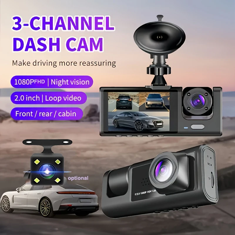 Автомобильный видеорегистратор Null 3-канальный HD 1080P с камерой для салона, Wi-Fi, DVR, видеорегистратор, камера-видеорегистратор, видеокамера, дашкам
Автомобильный видеорегистратор Null 3-канальный HD 1080P с камерой для салона, Wi-Fi, DVR, видеорегистратор, камера-видеорегистратор, видеокамера, дашкам