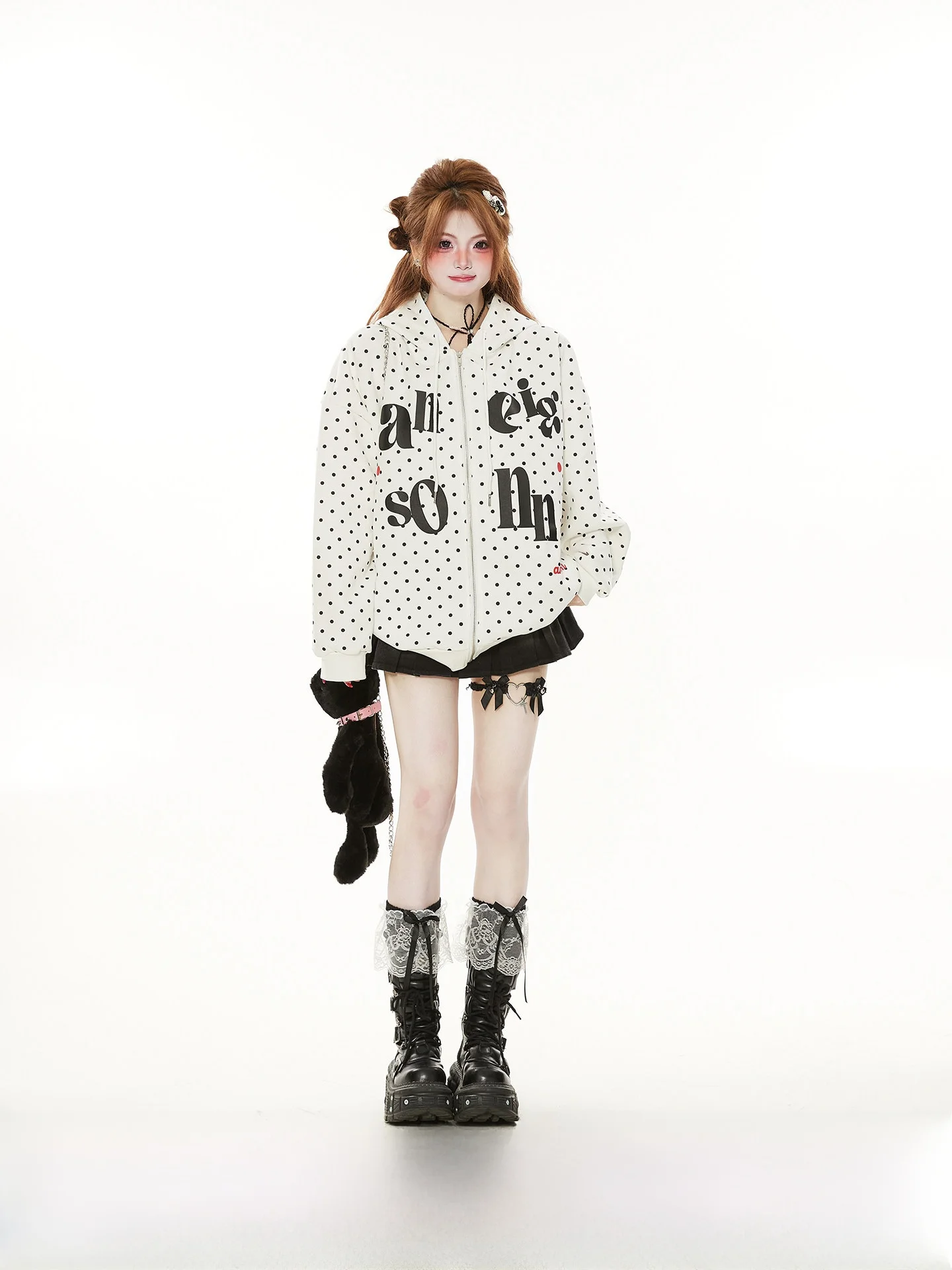 Beautiful Polka Dot Print Sweatirt Cardigan Women's Spring Autumn Casual Loose Lazy Sle Outerwear Comfortable Cotton Blend
Beautiful Polka Dot Print Sweatirt Cardigan Women's Spring Autumn Casual Loose Lazy Sle Outerwear Comfortable Cotton Blend