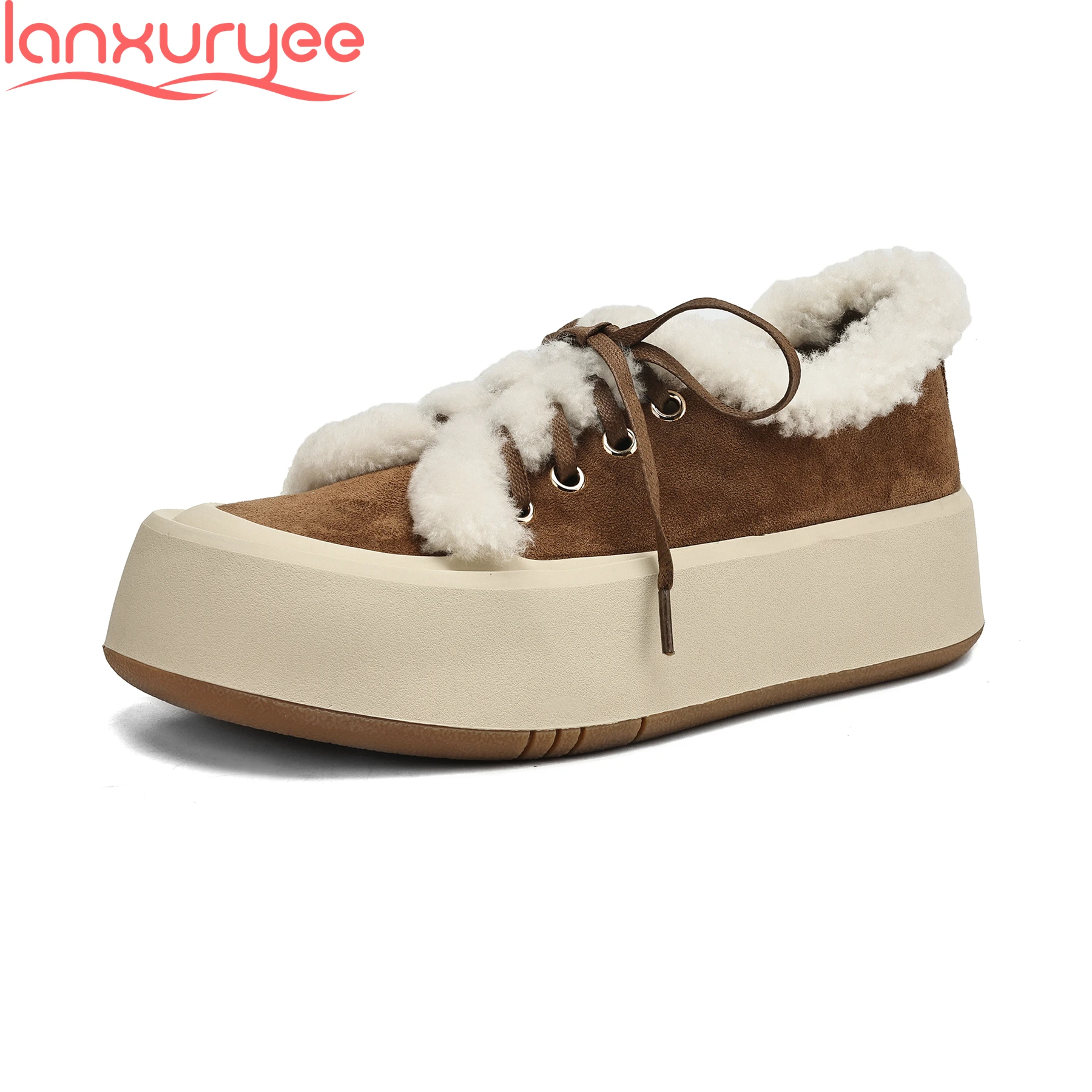 Lanxuryee Cold Resistant High Heels Flat With Spring Winter Loafers Shoes Fur Sneakers Platform Casual Women Vulcanized Shoes
Lanxuryee Cold Resistant High Heels Flat With Spring Winter Loafers Shoes Fur Sneakers Platform Casual Women Vulcanized Shoes