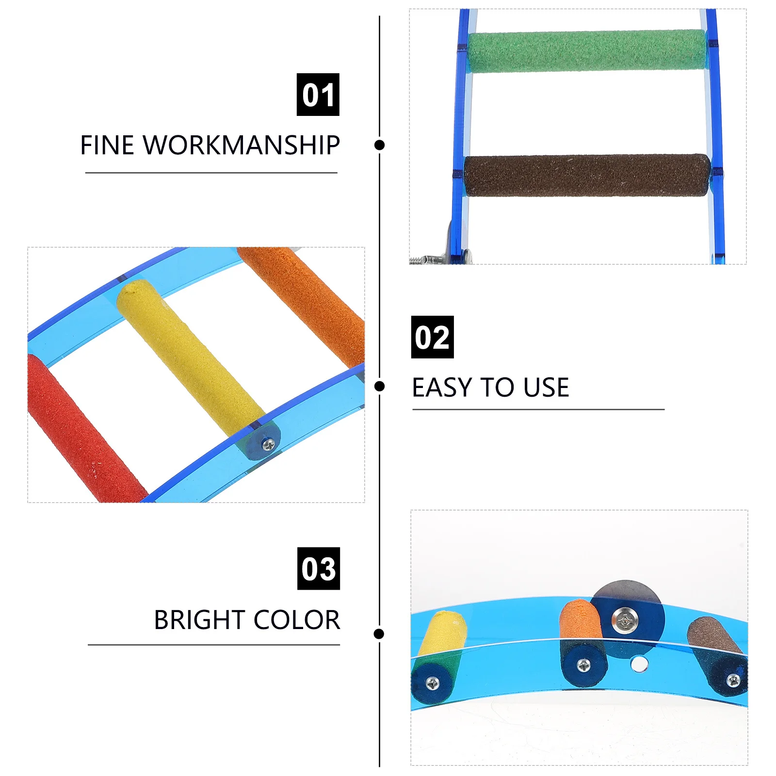 1pc Parrot Ladder Stand Acrylic Arch Ladder Strong Birds Standing Plaything Promote Healthy Chewing Bird Training Pet Parrot
1pc Parrot Ladder Stand Acrylic Arch Ladder Strong Birds Standing Plaything Promote Healthy Chewing Bird Training Pet Parrot