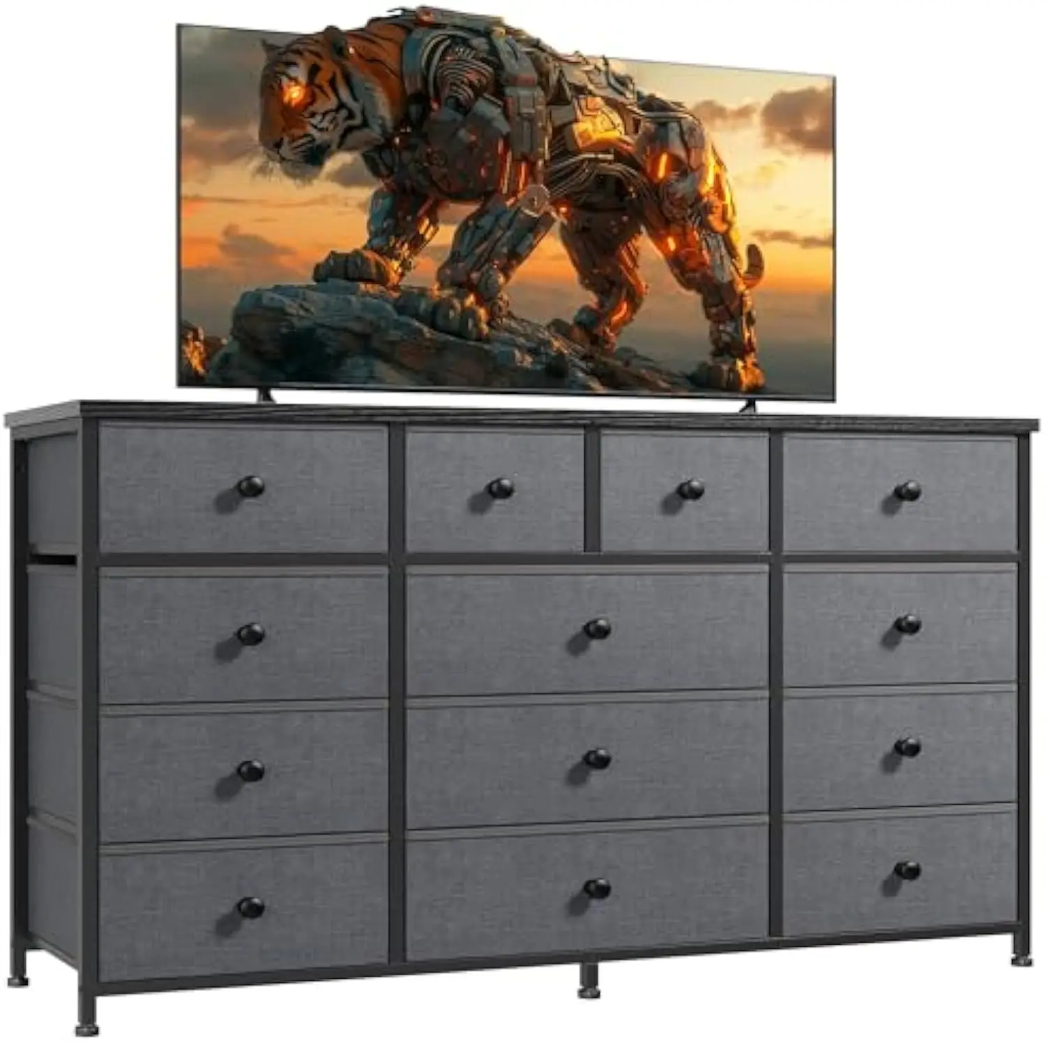 Dresser for Bedroom, 47.2" W Dresser Organizer with 13 Drawers, Fabric Dressers & Chest of Drawers for Closet, Entryway, Sturdy
Dresser for Bedroom, 47.2" W Dresser Organizer with 13 Drawers, Fabric Dressers & Chest of Drawers for Closet, Entryway, Sturdy