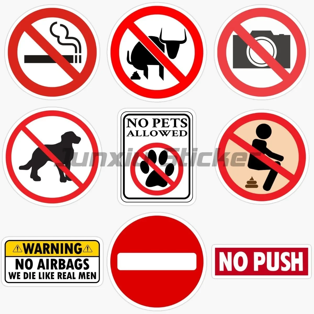 No Smoking Parking Photography Pets Warning Sign Prohibits Throwing Paper Toilet Stickers Wall Room Vinyl Car Waterproof Decals
No Smoking Parking Photography Pets Warning Sign Prohibits Throwing Paper Toilet Stickers Wall Room Vinyl Car Waterproof Decals