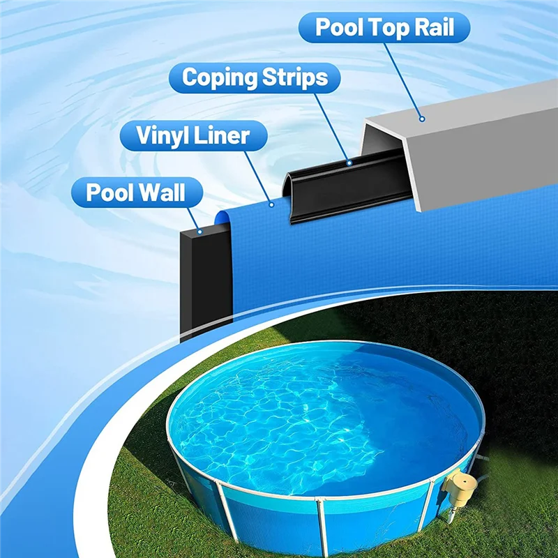 Lo-ok 45Pcs Coping Strips for Pool Liners,Swimming Pools Liner Clip Replacement Patch for 27Ft Round or 18 x 33Ft Oval Pool
Lo-ok 45Pcs Coping Strips for Pool Liners,Swimming Pools Liner Clip Replacement Patch for 27Ft Round or 18 x 33Ft Oval Pool