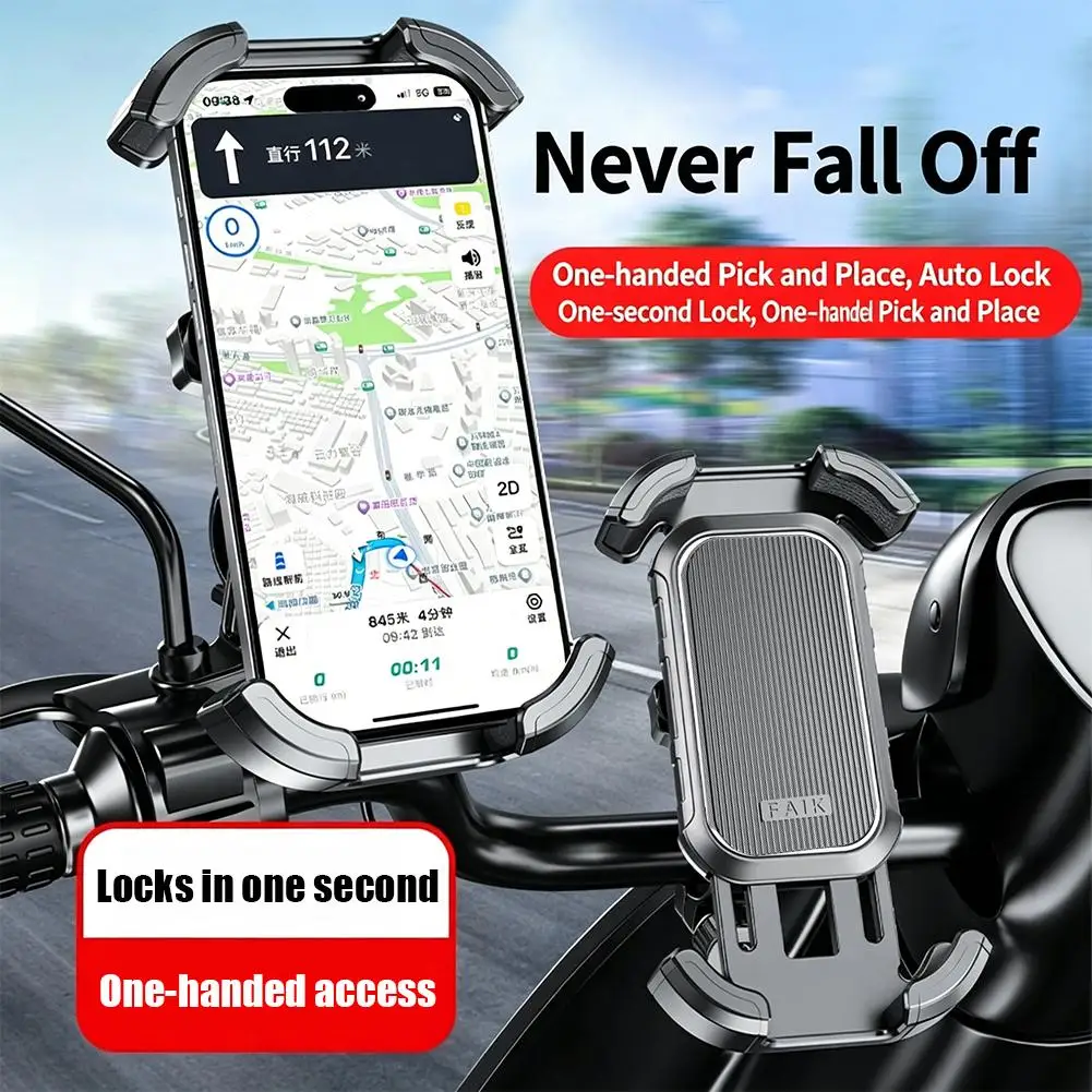 Universal Bike Phone Holder Anti-Shake Handlebar Mount for Motorcycle Ebike MTB Road Bike Stable Cell Phone Stand for iPhone
Universal Bike Phone Holder Anti-Shake Handlebar Mount for Motorcycle Ebike MTB Road Bike Stable Cell Phone Stand for iPhone
