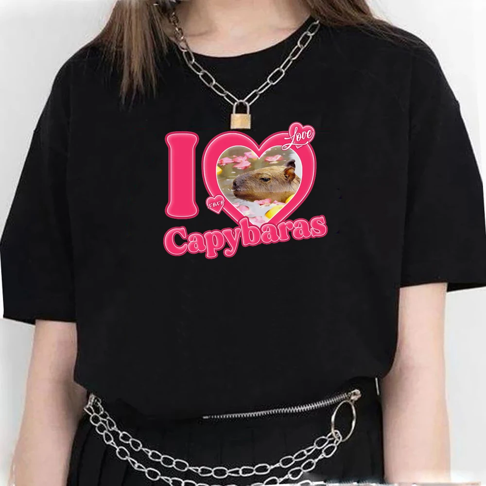 Funny T Shirt Girls Kawaii Capybara Animal Print Tshirt Women'S Clothing Harajuku Shirt Summer Fashion Short Sleeve T-Shirt
Funny T Shirt Girls Kawaii Capybara Animal Print Tshirt Women'S Clothing Harajuku Shirt Summer Fashion Short Sleeve T-Shirt