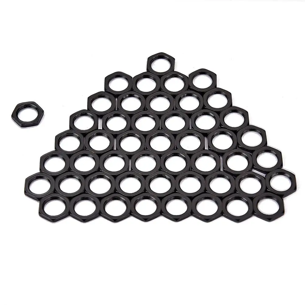 50 Pcs Zinc Alloy Fine Tooth Nut Light Nut Thin Nut 8mm for Instrument Guitar Bass Socket Jack (Black)
50 Pcs Zinc Alloy Fine Tooth Nut Light Nut Thin Nut 8mm for Instrument Guitar Bass Socket Jack (Black)